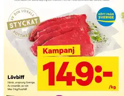 City Gross Lövbiff erbjuda