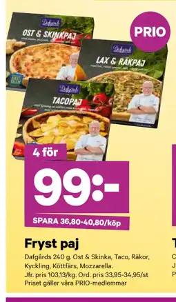 City Gross Fryst paj erbjuda