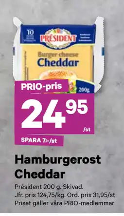 City Gross Hamburgerost Cheddar erbjuda