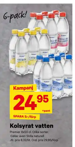 City Gross Kolsyrat vatten erbjuda