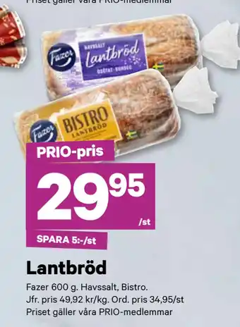 City Gross Lantbröd erbjuda