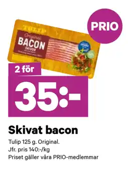 City Gross Skivat bacon erbjuda