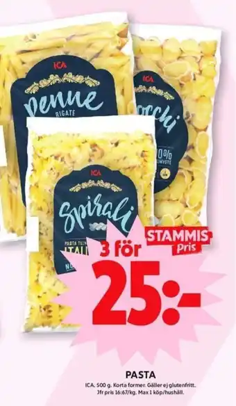 ICA Maxi PASTA erbjuda