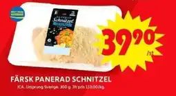 ICA Maxi FÄRSK PANERAD SCHNITZEL erbjuda
