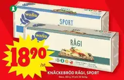 ICA Maxi KNÄCKEBRÖD RÅGI, SPORT erbjuda