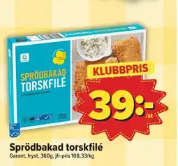 Östenssons Sprödbakad torskfilé erbjuda
