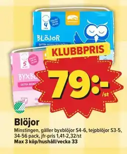 Östenssons Blöjor erbjuda