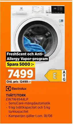 Power TVÄTT/TORK erbjuda