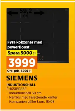 Power INDUKTIONSHÄLL erbjuda