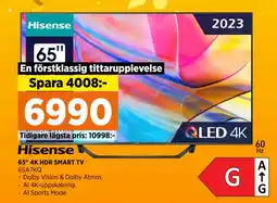Power 65 4K HDR SMART TV erbjuda