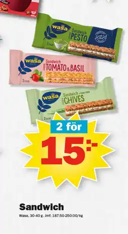 Pekås Sandwich erbjuda