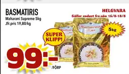 Nya Pulsen BASMATIRIS erbjuda