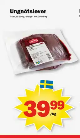 Pekås Ungnötslever erbjuda