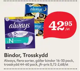 Hemköp Bindor, Trosskydd erbjuda