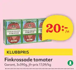 Hemköp Finkrossade tomater erbjuda