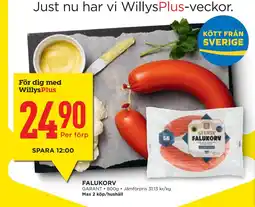 Willys Hemma FALUKORV erbjuda