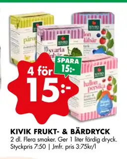 ÖoB KIVIK FRUKT- & BÄRDRYCK erbjuda