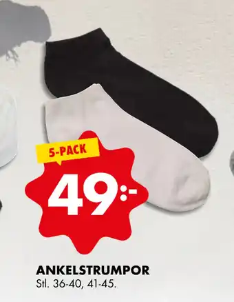 ÖoB ANKELSTRUMPOR erbjuda