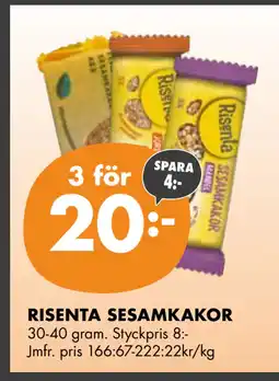 ÖoB RISENTA SESAMKAKOR erbjuda