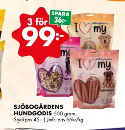 ÖoB SJÖBOGÅRDENS HUNDGODIS erbjuda