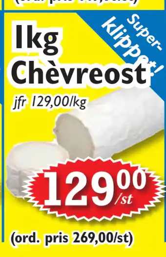 T-jarlen 1kg Chèvreost erbjuda