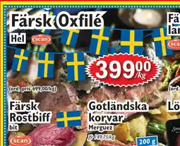 T-jarlen Färsk Oxfilé erbjuda