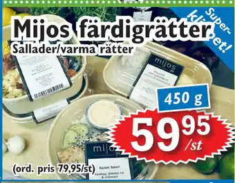 T-jarlen Mijos färdigrätter erbjuda