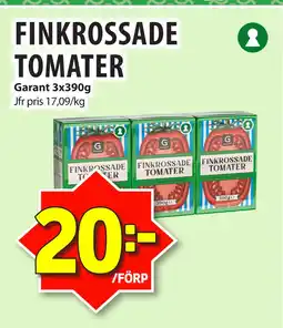 Matvärlden Tensta FINKROSSADE TOMATER erbjuda