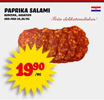 Nelins Paprika salami erbjuda