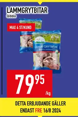 Matdax LAMMGRYTBITAR erbjuda