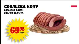 Nelins Goralska Korv erbjuda