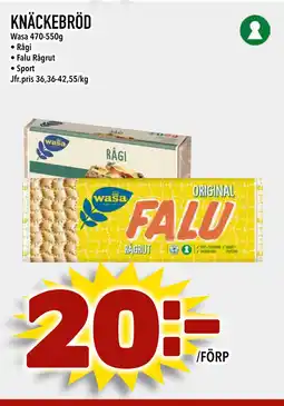 Bonum Matmarknad KNÄCKEBRÖD erbjuda