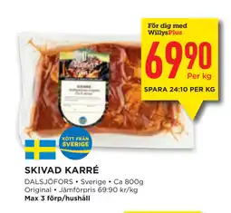 Willys SKIVAD KARRÉ erbjuda