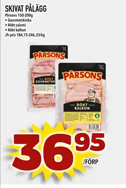 Din Mat SKIVAT PÅLÄGG erbjuda