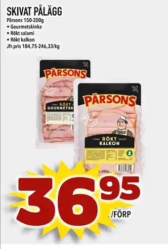 Din Mat SKIVAT PÅLÄGG erbjuda