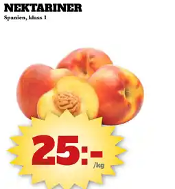 Bonum Matmarknad NEKTARINER erbjuda