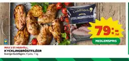 Coop Guldfågeln kycklingbröstfilé erbjuda