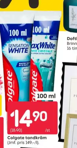 Rusta Colgate tandkräm erbjuda