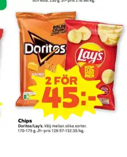 Stora Coop Lays chips salted erbjuda