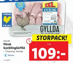 Lidl Färsk kycklinglårfilé erbjuda