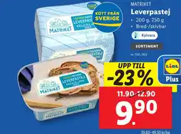 Lidl Leverpastej erbjuda