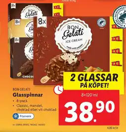 BON GELATI Glasspinnar