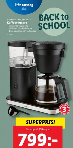 Lidl SILVERCREST KITCHEN TOOLS Kaffebryggare erbjuda