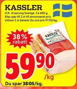 ICA Kvantum KASSLER erbjuda