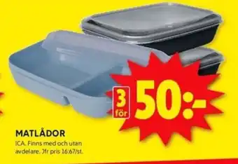 ICA Kvantum MATLÅDOR erbjuda