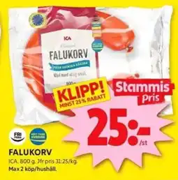 ICA Kvantum FALUKORV erbjuda