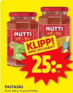 ICA Kvantum PASTASÅS erbjuda