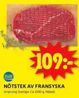 ICA Kvantum NÖTSTEK AV FRANSYSKA erbjuda