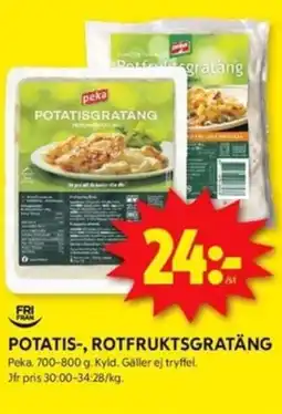 ICA Kvantum POTATIS-, ROTFRUKTSGRATÄNG erbjuda