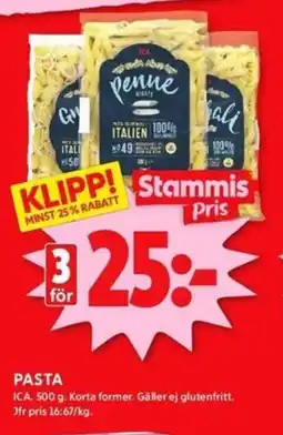 ICA Kvantum PASTA erbjuda